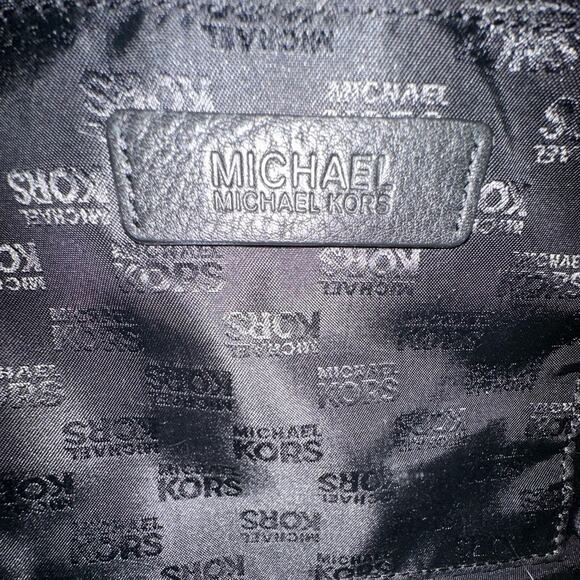 Michael Kors Large Weekender Tote Bag Black Pebbled Leather - Picture 7 of 13